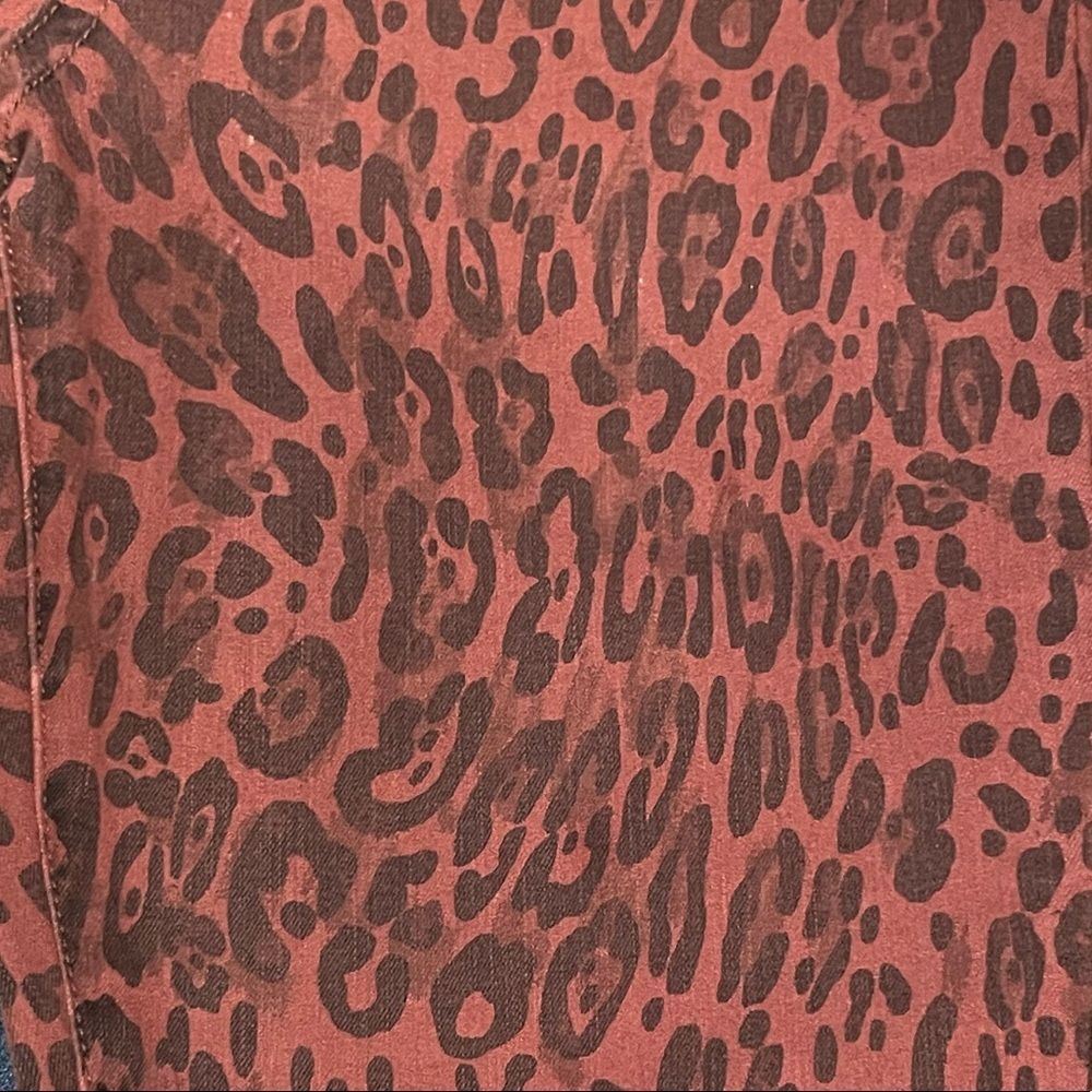 JOE'S JEANS The Charlie High Rise Skinny Ankle Twisted Leopard Sequoia Animal 30 - Picture 5 of 16